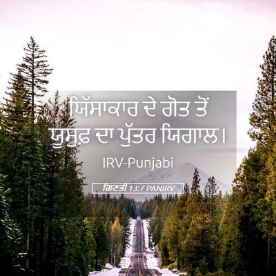 Picture 05 - ਗਿਣਤੀ 13:7 PANIRV - ਯਿੱਸਾਕਾਰ ਦੇ ਗੋਤ - Bible Verse Picture