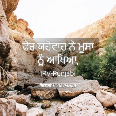 Picture 05 - ਗਿਣਤੀ 16:36 PANIRV - ਫੇਰ ਯਹੋਵਾਹ ਨੇ ਮੂਸਾ - Bible Verse Picture