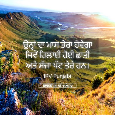 Picture 05 - ਗਿਣਤੀ 18:18 PANIRV - ਉਨ੍ਹਾਂ ਦਾ ਮਾਸ ਤੇਰਾ - Bible Verse Picture