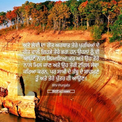Picture 05 - ਗਿਣਤੀ 18:2 PANIRV - ਅਤੇ ਲੇਵੀ ਦਾ ਗੋਤ - Bible Verse Picture