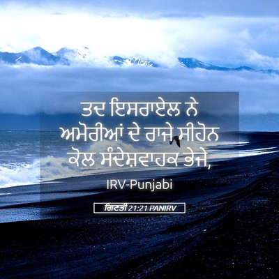 Picture 05 - ਗਿਣਤੀ 21:21 PANIRV - ਤਦ ਇਸਰਾਏਲ ਨੇ - Bible Verse Picture