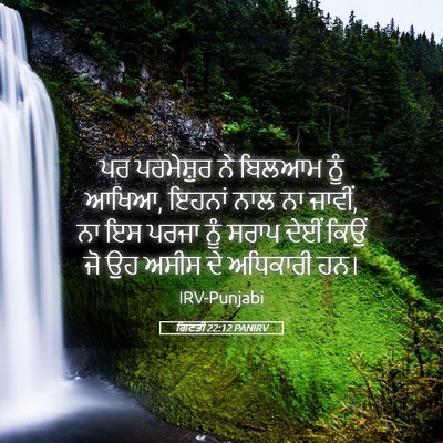Picture 05 - ਗਿਣਤੀ 22:12 PANIRV - ਪਰ ਪਰਮੇਸ਼ੁਰ ਨੇ - Bible Verse Picture