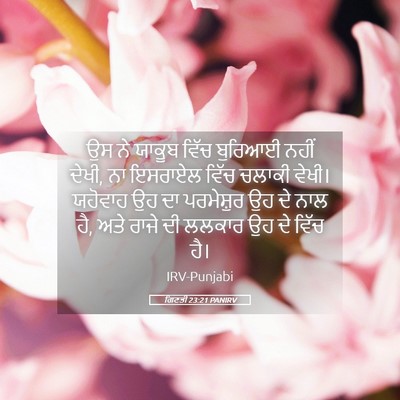 Picture 05 - ਗਿਣਤੀ 23:21 PANIRV - ਉਸ ਨੇ ਯਾਕੂਬ ਵਿੱਚ - Bible Verse Picture