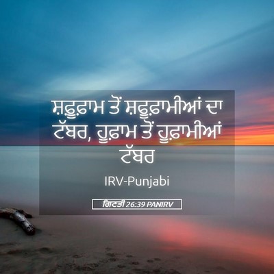 Picture 05 - ਗਿਣਤੀ 26:39 PANIRV - ਸ਼ਫ਼ੂਫ਼ਾਮ ਤੋਂ - Bible Verse Picture
