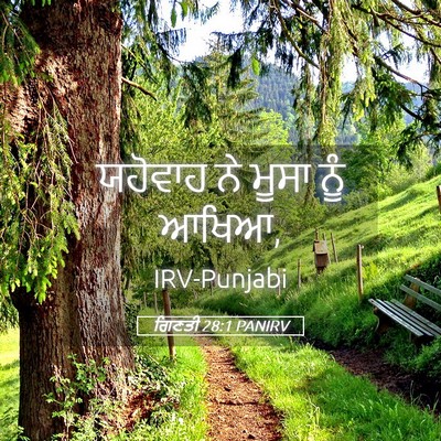 Picture 05 - ਗਿਣਤੀ 28:1 PANIRV - ਯਹੋਵਾਹ ਨੇ ਮੂਸਾ ਨੂੰ - Bible Verse Picture