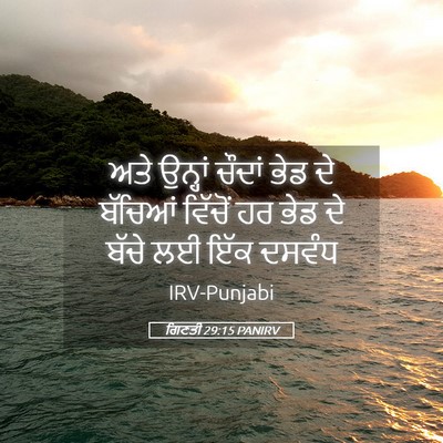 Picture 05 - ਗਿਣਤੀ 29:15 PANIRV - ਅਤੇ ਉਨ੍ਹਾਂ ਚੌਦਾਂ - Bible Verse Picture