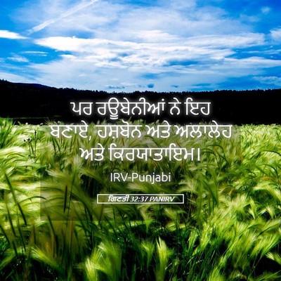 Picture 05 - ਗਿਣਤੀ 32:37 PANIRV - ਪਰ ਰਊਬੇਨੀਆਂ ਨੇ ਇਹ - Bible Verse Picture