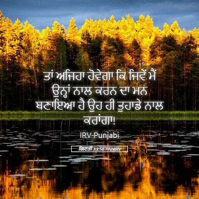 Picture 05 - ਗਿਣਤੀ 33:56 PANIRV - ਤਾਂ ਅਜਿਹਾ ਹੋਵੇਗਾ - Bible Verse Picture