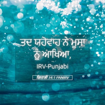 Picture 05 - ਗਿਣਤੀ 34:1 PANIRV - ਤਦ ਯਹੋਵਾਹ ਨੇ ਮੂਸਾ - Bible Verse Picture