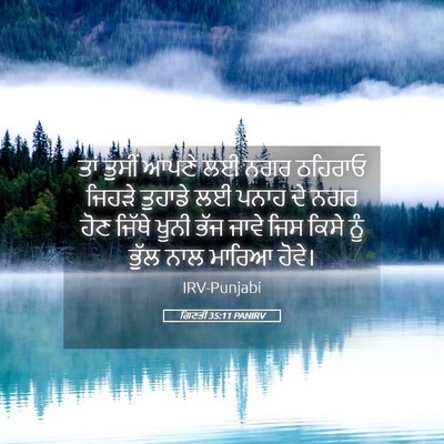 Picture 05 - ਗਿਣਤੀ 35:11 PANIRV - ਤਾਂ ਤੁਸੀਂ ਆਪਣੇ ਲਈ - Bible Verse Picture