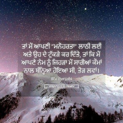 Picture 05 - ਜ਼ਕਰਯਾਹ 11:10 PANIRV - ਤਾਂ ਮੈਂ ਆਪਣੀ - Bible Verse Picture