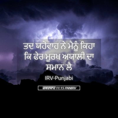 Picture 05 - ਜ਼ਕਰਯਾਹ 11:15 PANIRV - ਤਦ ਯਹੋਵਾਹ ਨੇ ਮੈਨੂੰ - Bible Verse Picture