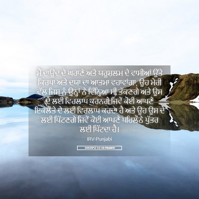Picture 05 - ਜ਼ਕਰਯਾਹ 12:10 PANIRV - ਮੈਂ ਦਾਊਦ ਦੇ ਘਰਾਣੇ - Bible Verse Picture