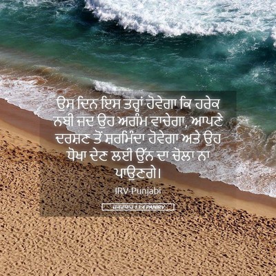 Picture 05 - ਜ਼ਕਰਯਾਹ 13:4 PANIRV - ਉਸ ਦਿਨ ਇਸ ਤਰ੍ਹਾਂ - Bible Verse Picture