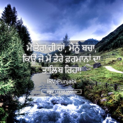 Picture 05 - ਜ਼ਬੂਰ 119:94 PANIRV - ਮੈਂ ਤੇਰਾ ਹੀ ਹਾਂ, - Bible Verse Picture