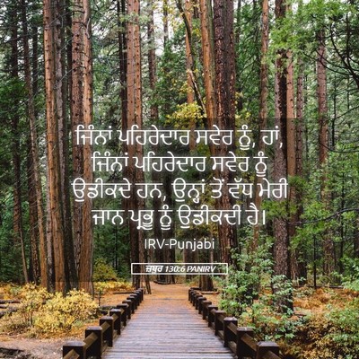 Picture 05 - ਜ਼ਬੂਰ 130:6 PANIRV - ਜਿੰਨਾਂ ਪਹਿਰੇਦਾਰ - Bible Verse Picture