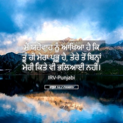 Picture 05 - ਜ਼ਬੂਰ 16:2 PANIRV - ਮੈਂ ਯਹੋਵਾਹ ਨੂੰ - Bible Verse Picture