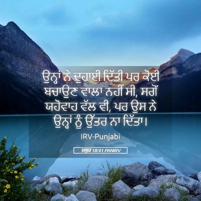 Picture 05 - ਜ਼ਬੂਰ 18:41 PANIRV - ਉਨ੍ਹਾਂ ਨੇ ਦੁਹਾਈ - Bible Verse Picture