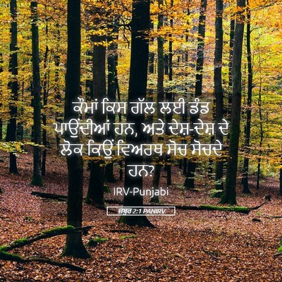 Picture 05 - ਜ਼ਬੂਰ 2:1 PANIRV - ਕੌਮਾਂ ਕਿਸ ਗੱਲ ਲਈ - Bible Verse Picture