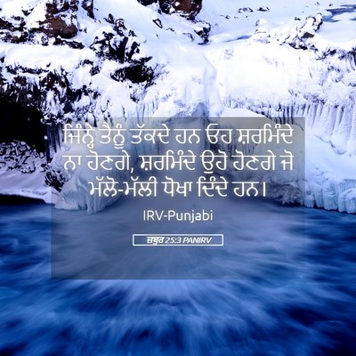 Picture 05 - ਜ਼ਬੂਰ 25:3 PANIRV - ਜਿੰਨ੍ਹੇ ਤੈਨੂੰ - Bible Verse Picture