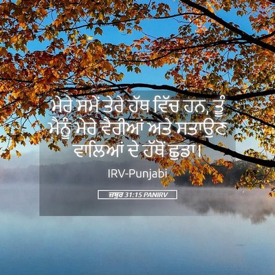 Picture 05 - ਜ਼ਬੂਰ 31:15 PANIRV - ਮੇਰੇ ਸਮੇਂ ਤੇਰੇ ਹੱਥ - Bible Verse Picture