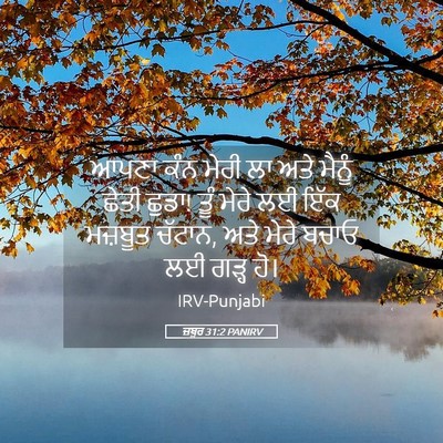 Picture 05 - ਜ਼ਬੂਰ 31:2 PANIRV - ਆਪਣਾ ਕੰਨ ਮੇਰੀ ਲਾ - Bible Verse Picture
