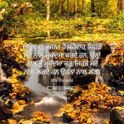 Picture 05 - ਜ਼ਬੂਰ 35:1 PANIRV - ਦਾਊਦ ਦਾ ਭਜਨ। ਹੇ - Bible Verse Picture