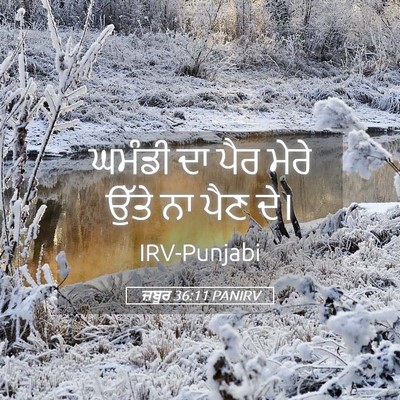 Picture 05 - ਜ਼ਬੂਰ 36:11 PANIRV - ਘਮੰਡੀ ਦਾ ਪੈਰ ਮੇਰੇ - Bible Verse Picture