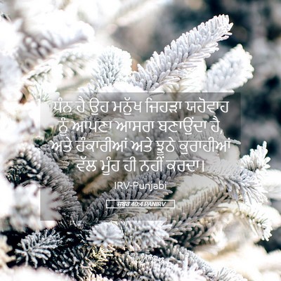 Picture 05 - ਜ਼ਬੂਰ 40:4 PANIRV - ਧੰਨ ਹੈ ਉਹ ਮਨੁੱਖ - Bible Verse Picture