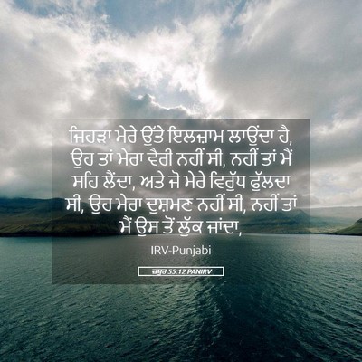 Picture 05 - ਜ਼ਬੂਰ 55:12 PANIRV - ਜਿਹੜਾ ਮੇਰੇ ਉੱਤੇ - Bible Verse Picture