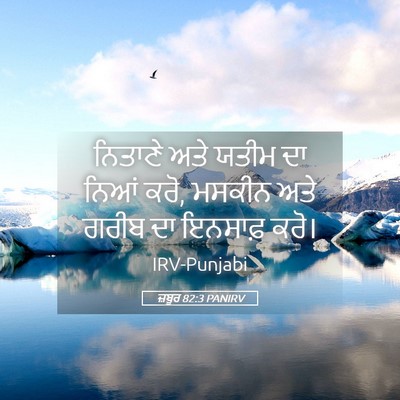 Picture 05 - ਜ਼ਬੂਰ 82:3 PANIRV - ਨਿਤਾਣੇ ਅਤੇ ਯਤੀਮ ਦਾ - Bible Verse Picture