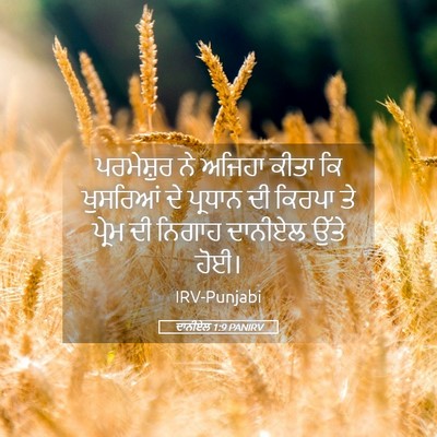 Picture 05 - ਦਾਨੀਏਲ 1:9 PANIRV - ਪਰਮੇਸ਼ੁਰ ਨੇ ਅਜਿਹਾ - Bible Verse Picture