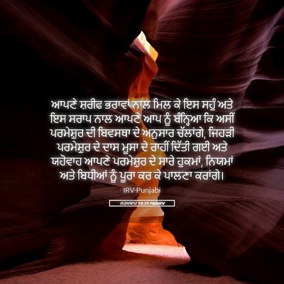 Picture 05 - ਨਹਮਯਾਹ 10:29 PANIRV - ਆਪਣੇ ਸ਼ਰੀਫ ਭਰਾਵਾਂ - Bible Verse Picture