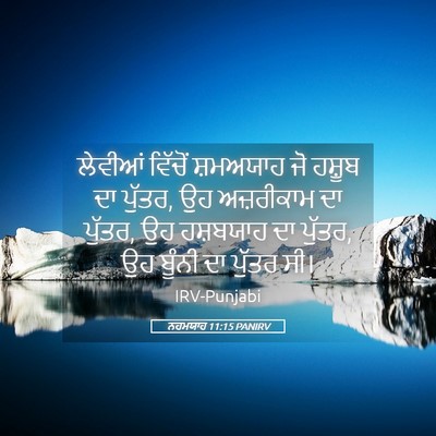 Picture 05 - ਨਹਮਯਾਹ 11:15 PANIRV - ਲੇਵੀਆਂ ਵਿੱਚੋਂ - Bible Verse Picture