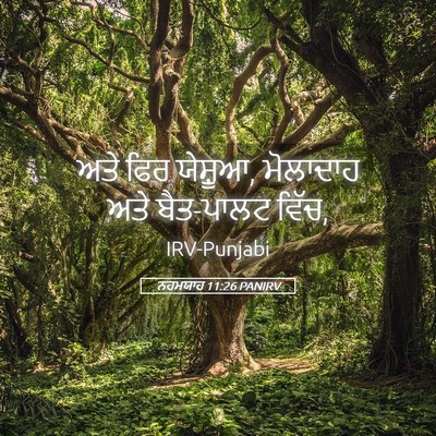 Picture 05 - ਨਹਮਯਾਹ 11:26 PANIRV - ਅਤੇ ਫਿਰ ਯੇਸ਼ੂਆ, - Bible Verse Picture