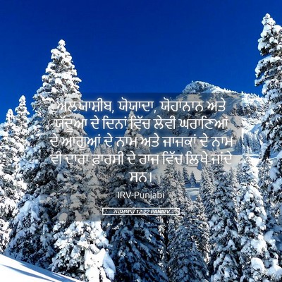 Picture 05 - ਨਹਮਯਾਹ 12:22 PANIRV - ਅਲਯਾਸ਼ੀਬ, ਯੋਯਾਦਾ, - Bible Verse Picture
