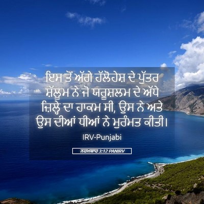 Picture 05 - ਨਹਮਯਾਹ 3:12 PANIRV - ਇਸ ਤੋਂ ਅੱਗੇ - Bible Verse Picture