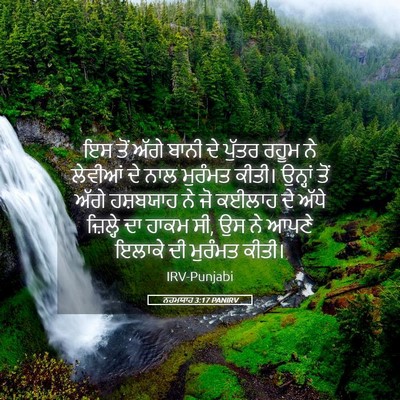 Picture 05 - ਨਹਮਯਾਹ 3:17 PANIRV - ਇਸ ਤੋਂ ਅੱਗੇ ਬਾਨੀ ਦੇ - Bible Verse Picture
