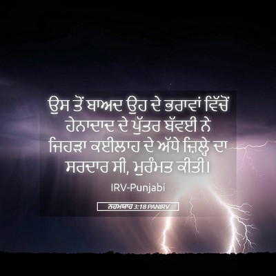 Picture 05 - ਨਹਮਯਾਹ 3:18 PANIRV - ਉਸ ਤੋਂ ਬਾਅਦ ਉਹ ਦੇ - Bible Verse Picture