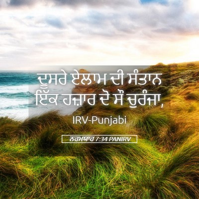 Picture 05 - ਨਹਮਯਾਹ 7:34 PANIRV - ਦੂਸਰੇ ਏਲਾਮ ਦੀ - Bible Verse Picture