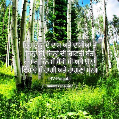 Picture 05 - ਨਹਮਯਾਹ 7:67 PANIRV - ਇਹ ਉਨ੍ਹਾਂ ਦੇ ਦਾਸ - Bible Verse Picture
