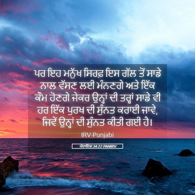 Picture 05 - ਪੈਦਾਇਸ਼ 34:22 PANIRV - ਪਰ ਇਹ ਮਨੁੱਖ ਸਿਰਫ਼ - Bible Verse Picture