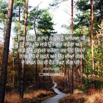 Picture 05 - ਪੈਦਾਇਸ਼ 37:8 PANIRV - ਫਿਰ ਉਹ ਦੇ ਭਰਾਵਾਂ ਨੇ - Bible Verse Picture
