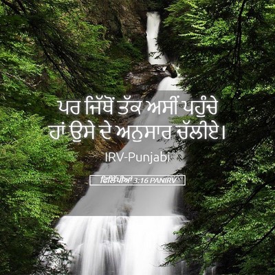 Picture 05 - ਫਿਲਿੱਪੀਆਂ 3:16 PANIRV - ਪਰ ਜਿੱਥੋਂ ਤੱਕ ਅਸੀਂ - Bible Verse Picture