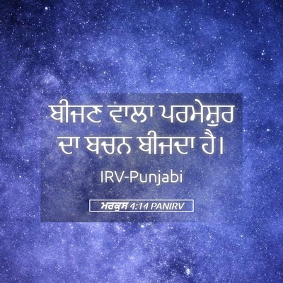 Picture 05 - ਮਰਕੁਸ 4:14 PANIRV - ਬੀਜਣ ਵਾਲਾ - Bible Verse Picture