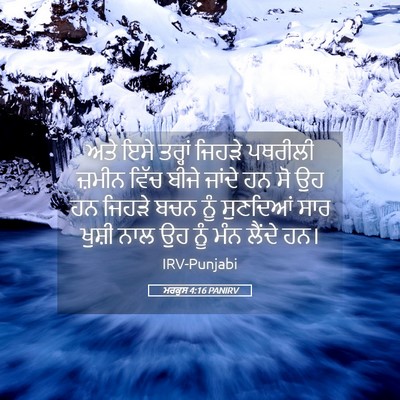 Picture 05 - ਮਰਕੁਸ 4:16 PANIRV - ਅਤੇ ਇਸੇ ਤਰ੍ਹਾਂ - Bible Verse Picture