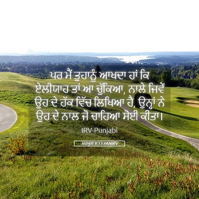 Picture 05 - ਮਰਕੁਸ 9:13 PANIRV - ਪਰ ਮੈਂ ਤੁਹਾਨੂੰ - Bible Verse Picture