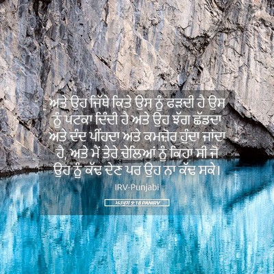 Picture 05 - ਮਰਕੁਸ 9:18 PANIRV - ਅਤੇ ਉਹ ਜਿੱਥੇ ਕਿਤੇ - Bible Verse Picture