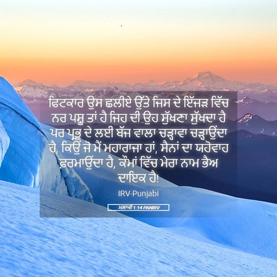 Picture 05 - ਮਲਾਕੀ 1:14 PANIRV - ਫਿਟਕਾਰ ਉਸ ਛਲੀਏ - Bible Verse Picture