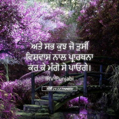 Picture 05 - ਮੱਤੀ 21:22 PANIRV - ਅਤੇ ਸਭ ਕੁਝ ਜੋ ਤੁਸੀਂ - Bible Verse Picture